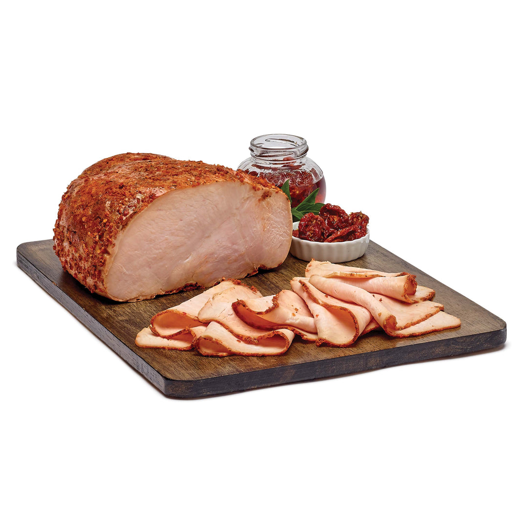Sundried Tomato Basil Turkey - Lower Sodium - Deli Sliced (0.25lbs pkg)