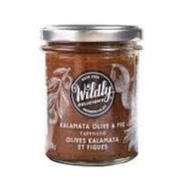 Jar of Wildly Mediterranean Kalamata Olive Spread on a white background